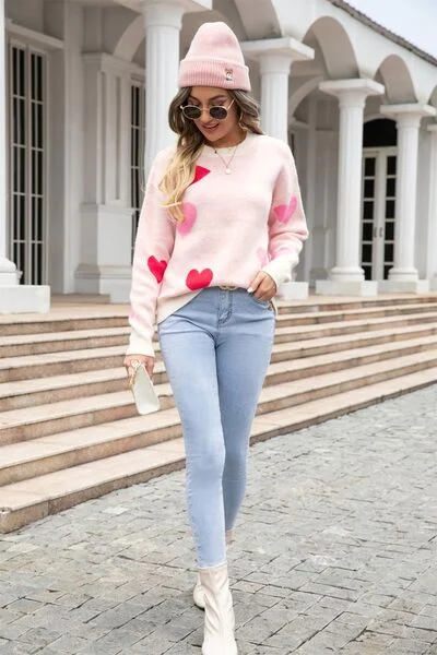 heart-round-neck-droppped-shoulder-sweater