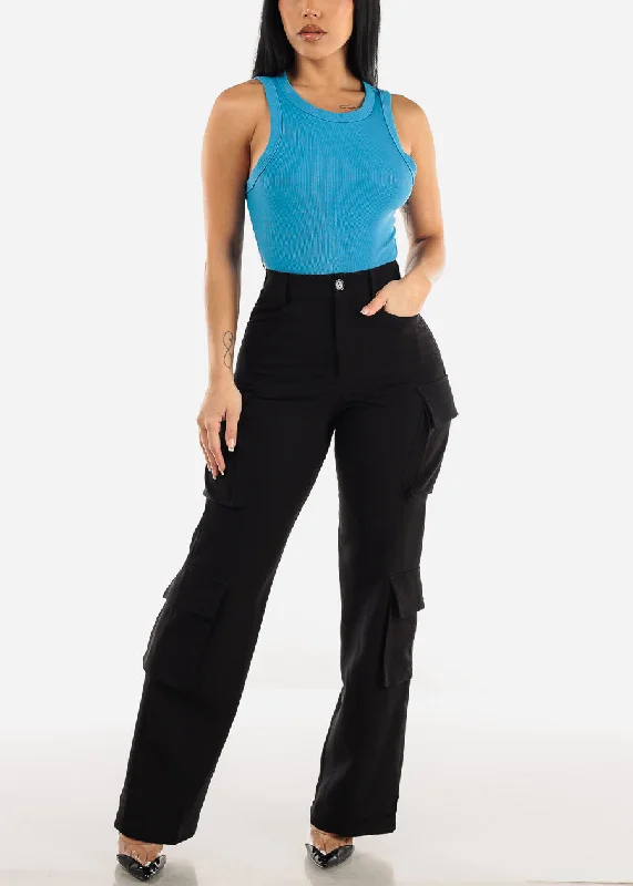 high-waist-black-straight-wide-leg-cargo-pants-bt1820blk