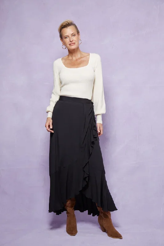 Isle of Mine Coppola Wrap Skirt Onyx