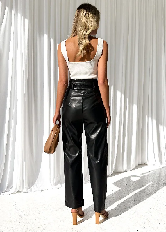 ivella-leather-look-pants-black