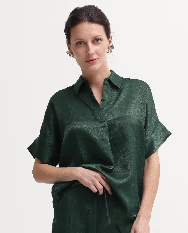 lamona-t-womens-top-dark-green