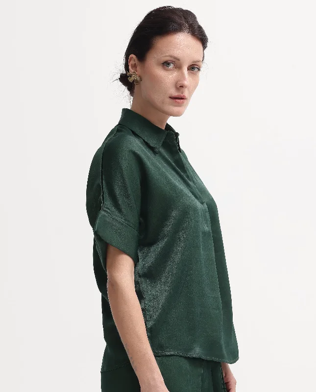 lamona-t-womens-top-dark-green