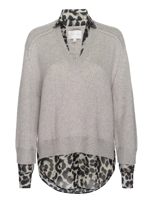 looker-vneck-layered-sweater-beige-leopard-print