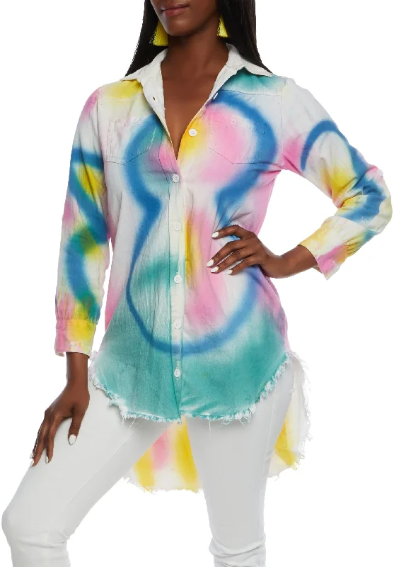 multi-color-graffiti-print-button-front-high-low-shirt-3077063402809