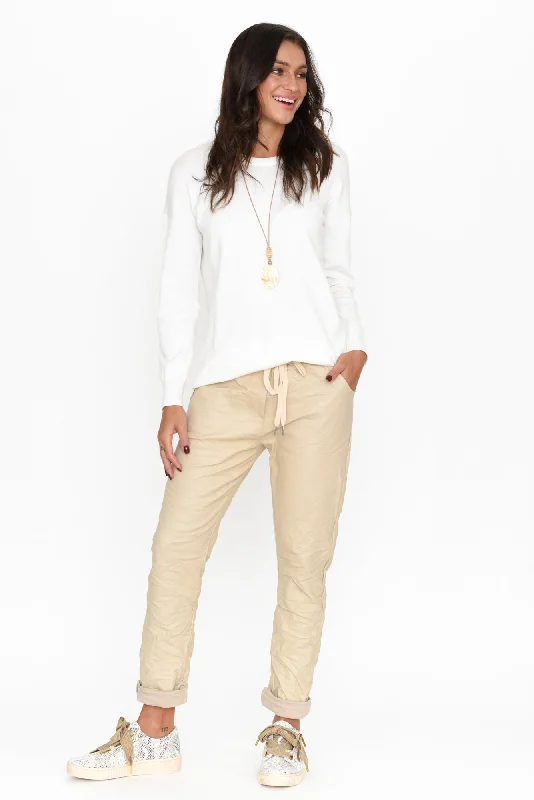 munich-cream-wet-look-stretch-pant