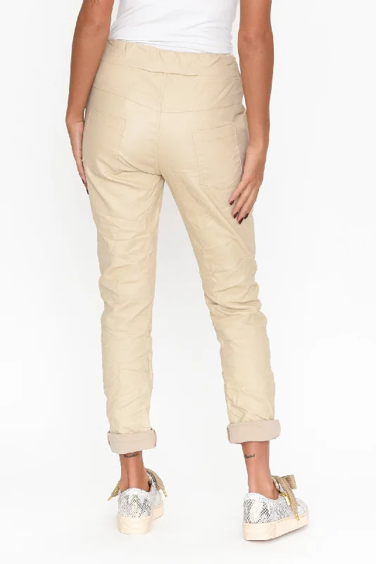 munich-cream-wet-look-stretch-pant