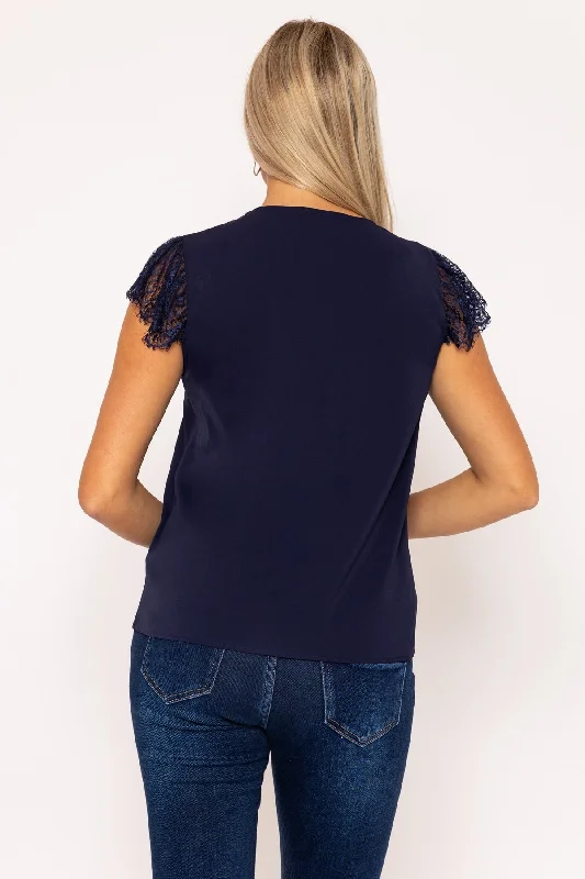 navy-cap-sleeve-lace-top