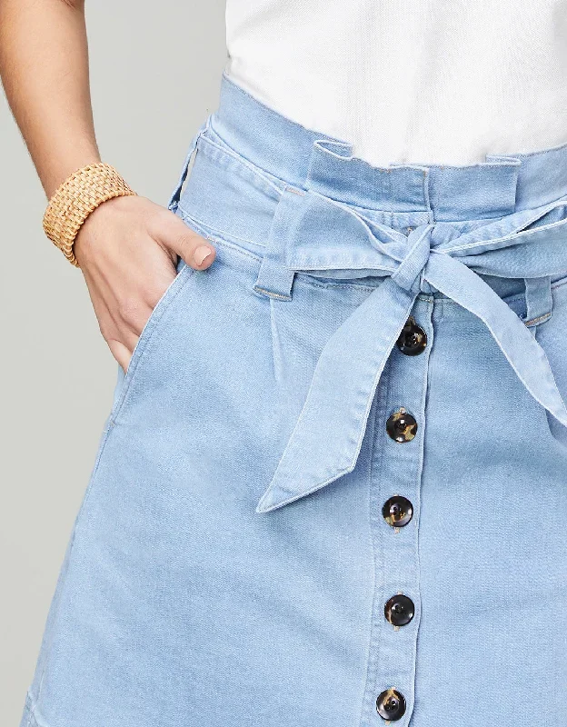 Neveah Denim Skirt Palm Grove Wash