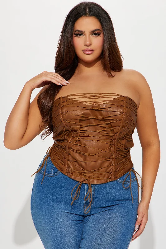 never-complicated-faux-leather-corset-top-brown