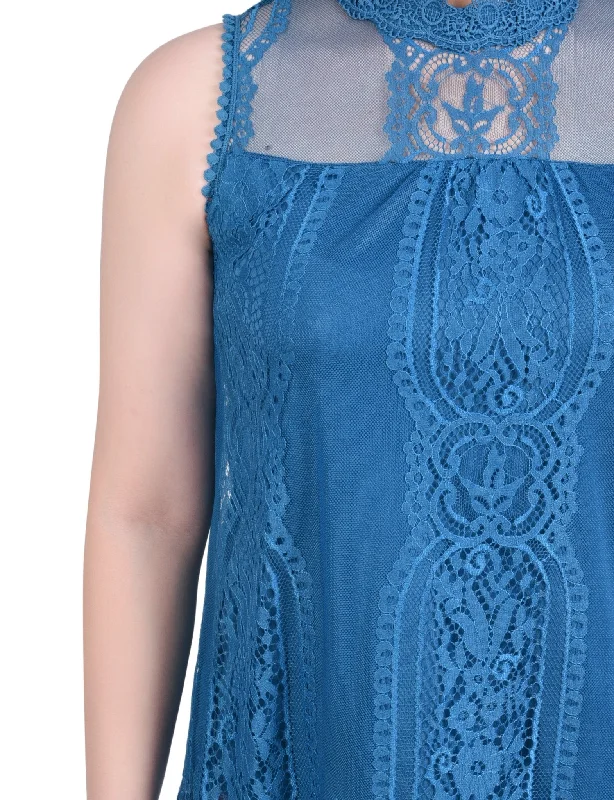 ny-collection-sleeveless-mock-neck-lace-top-petite