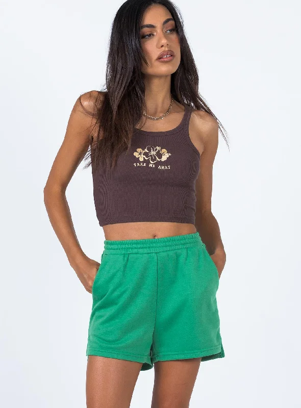 On Repeat Lounge Shorts Green