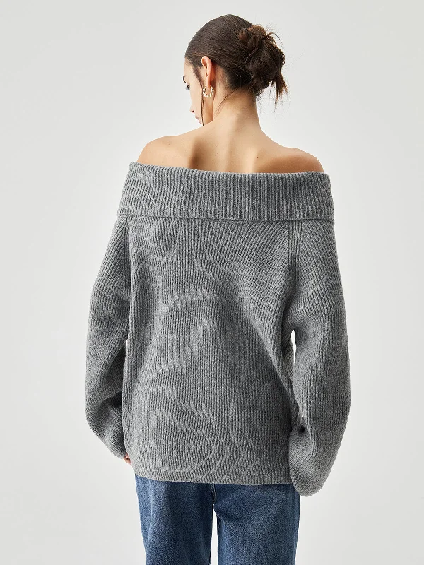 oversized-overfold-off-shoulder-knit-sweater