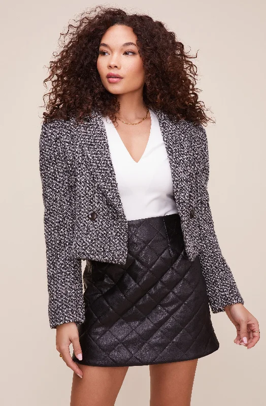 Perla Tweed Knit Blazer