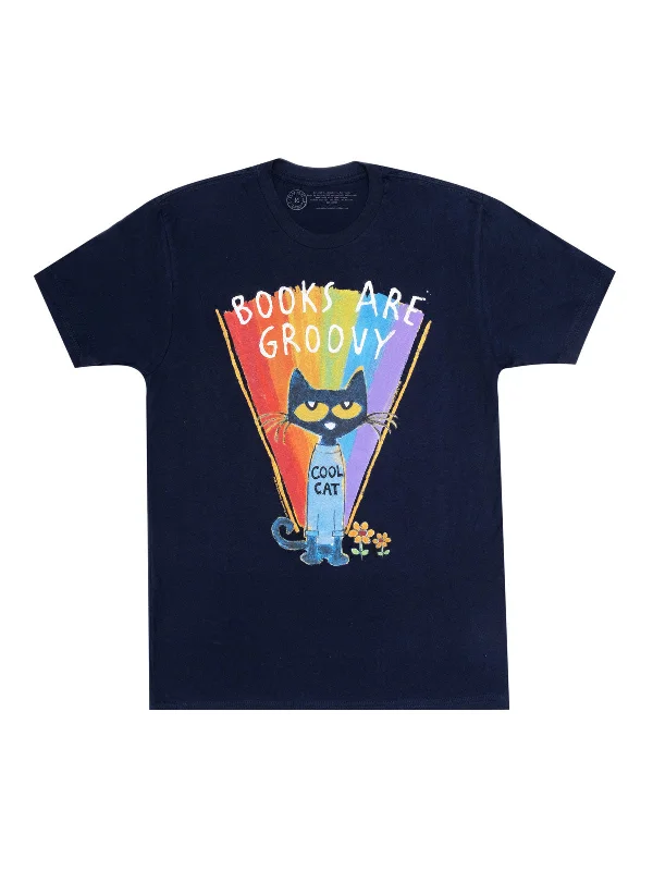 Pete the Cat - Books are Groovy Unisex T-Shirt