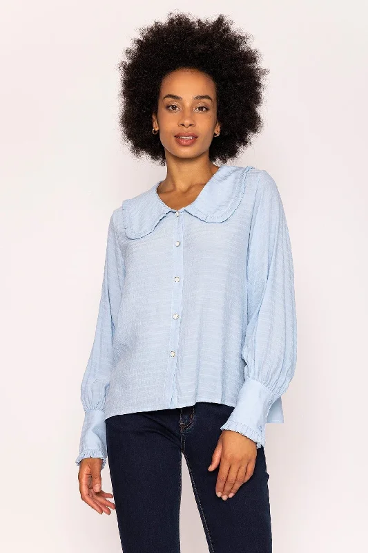 Peter Pan Blouse in Light Blue