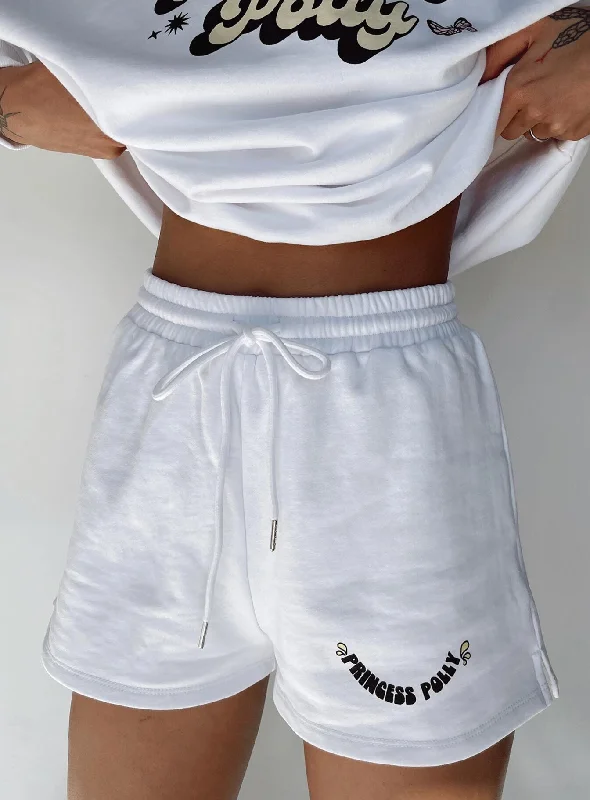 Princess Polly Chloe Shorts White