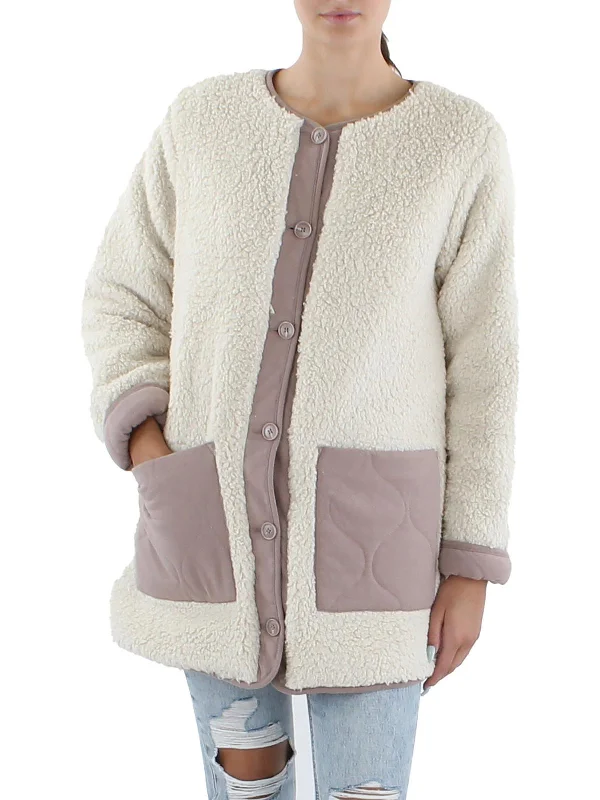 Rana Womens Sherpa Reversible Teddy Coat