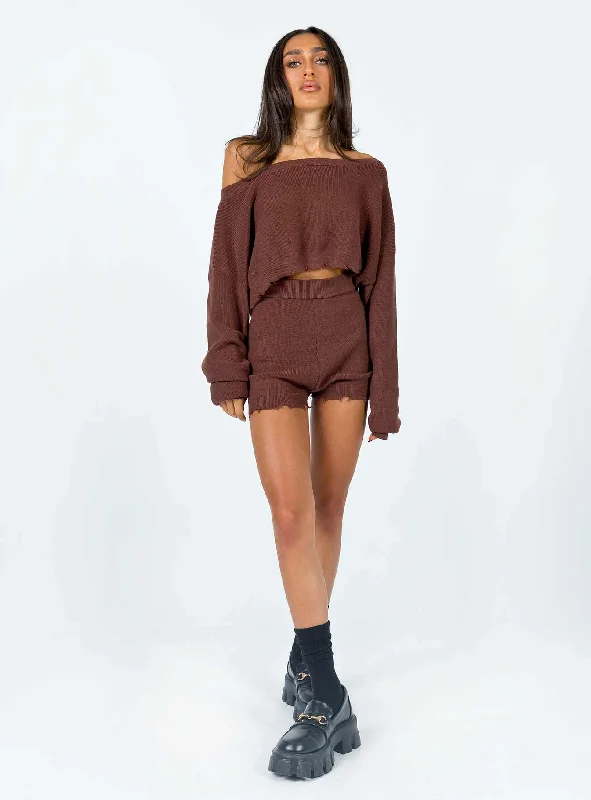 recycled-fibers-hazel-knit-shorts-brown