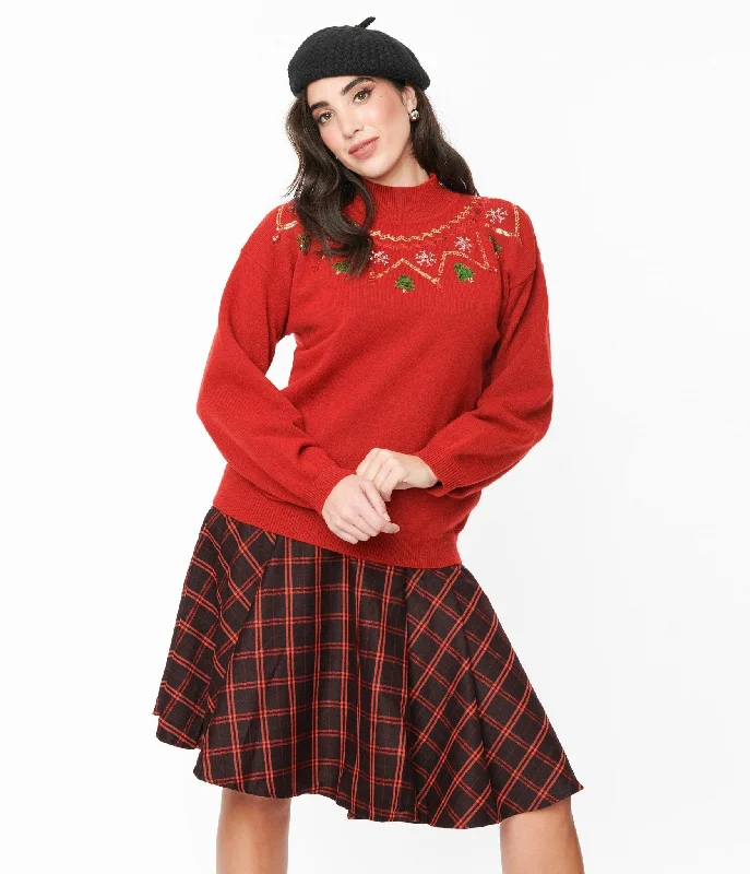 red-christmas-sequin-mock-neck-sweater