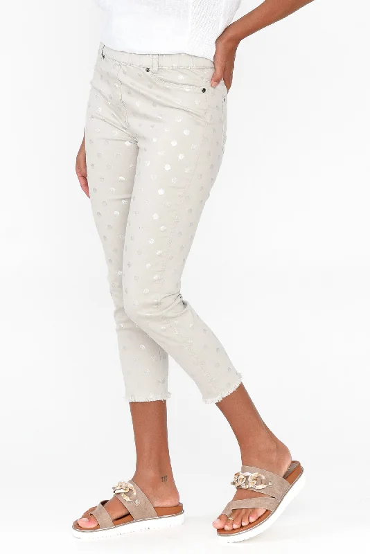 reed-taupe-foil-spot-cotton-capri-pant