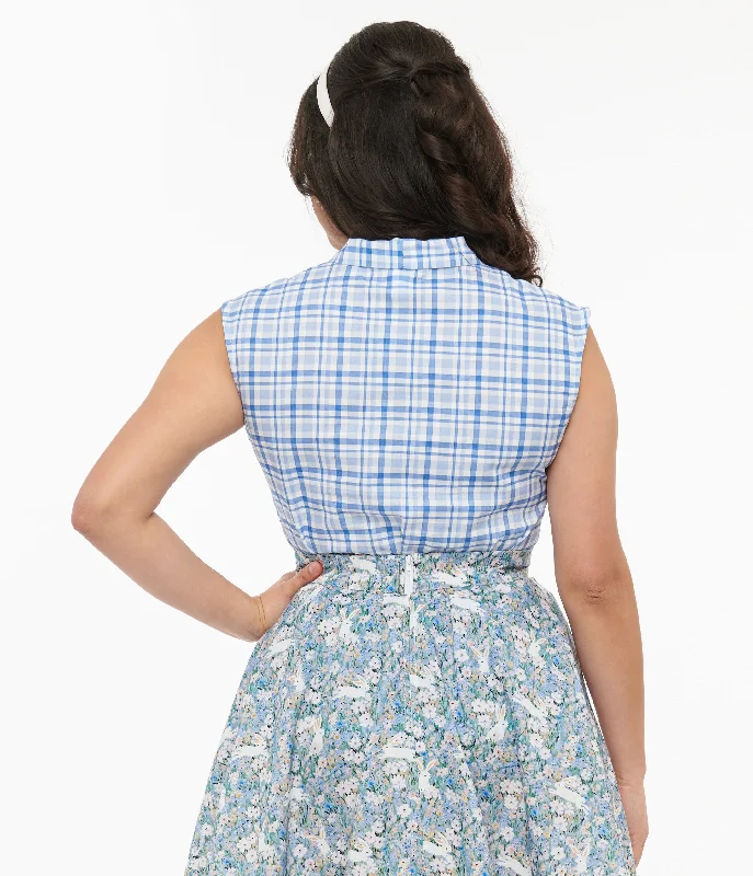 retrolicious-1950s-blue-plaid-cotton-bow-top