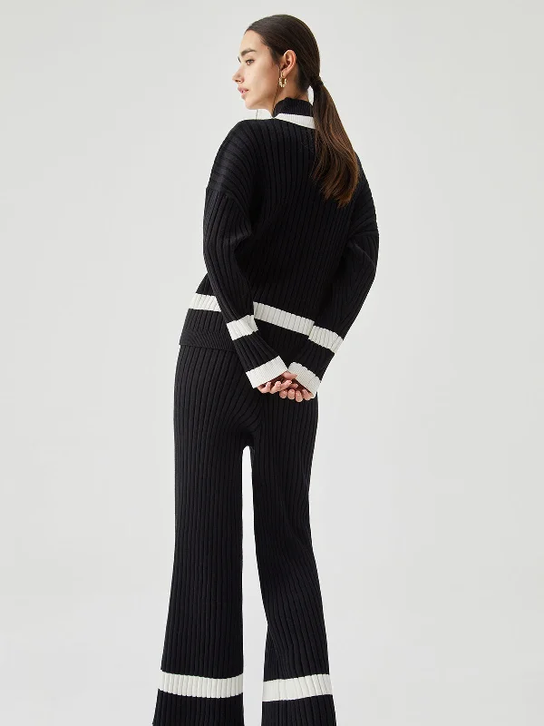 ribbed-knit-contrast-trim-mock-neck-sweater