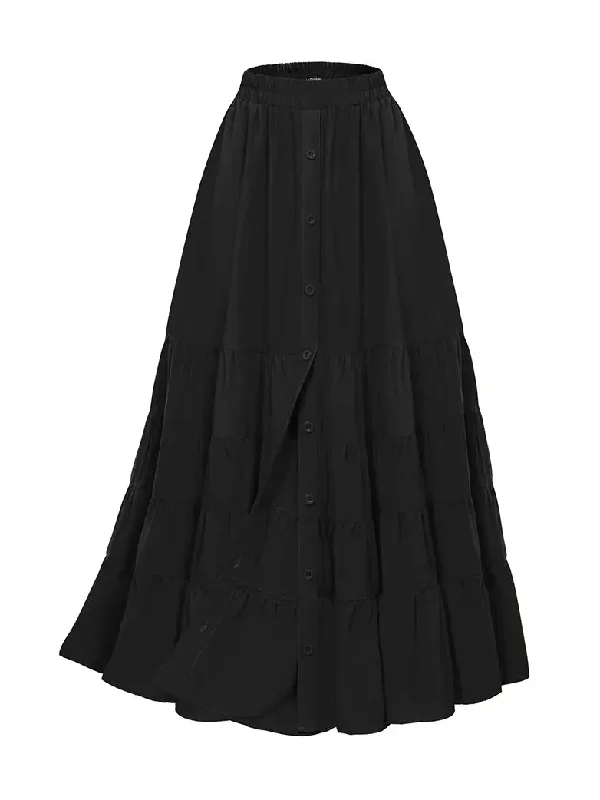 scarlet-darkness-women-renaissance-maxi-skirt-elastic-waist-front-slit-tiered-swing-skirt