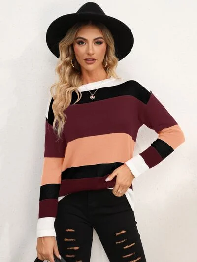 striped-round-neck-dropped-shoulder-sweater-9