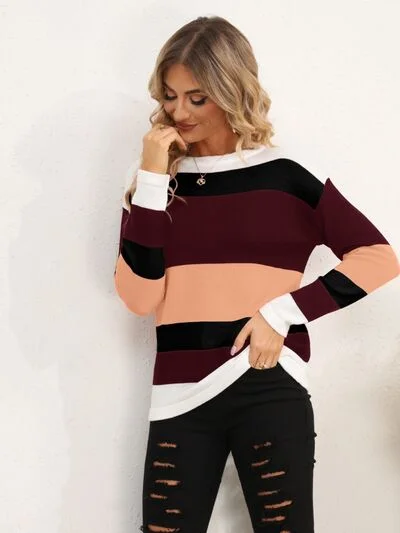 striped-round-neck-dropped-shoulder-sweater-9