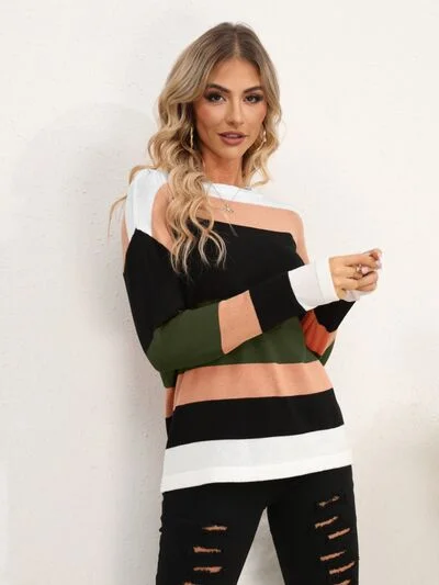 striped-round-neck-dropped-shoulder-sweater-9