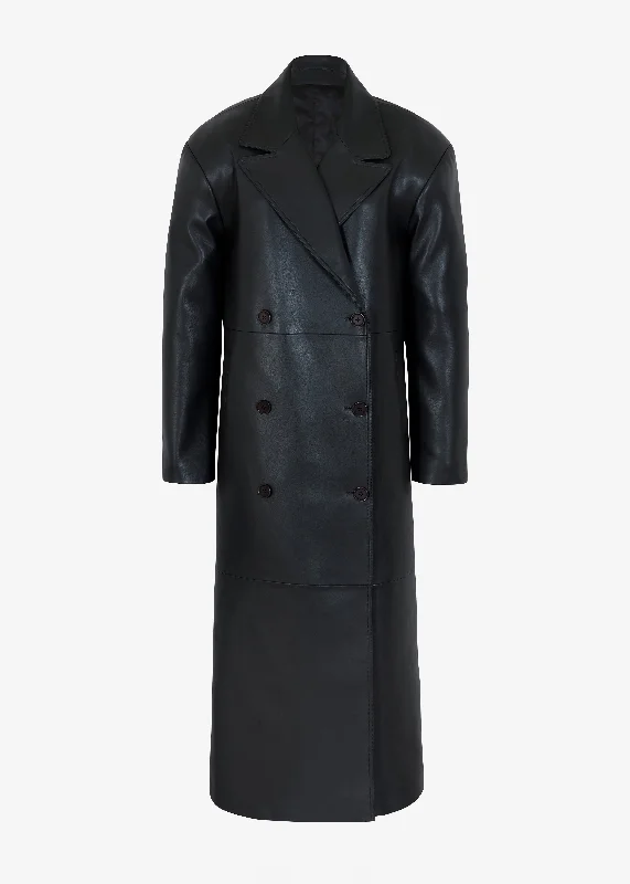 tina-faux-leather-trench-coat-black