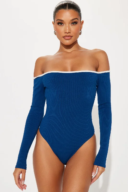 Tyla Snatched Bodysuit - Navy/combo