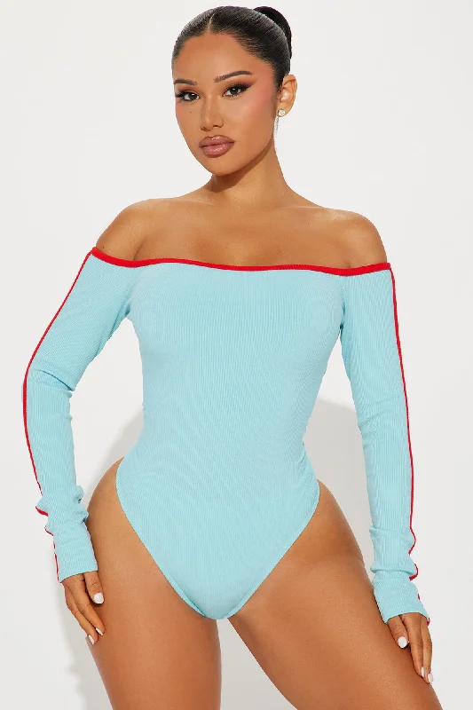 Tyla Snatched Bodysuit - Turquoise/combo