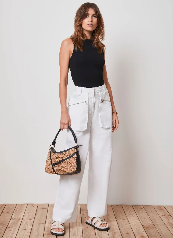 white-cotton-cargo-trousers