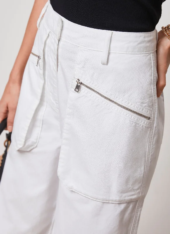 white-cotton-cargo-trousers