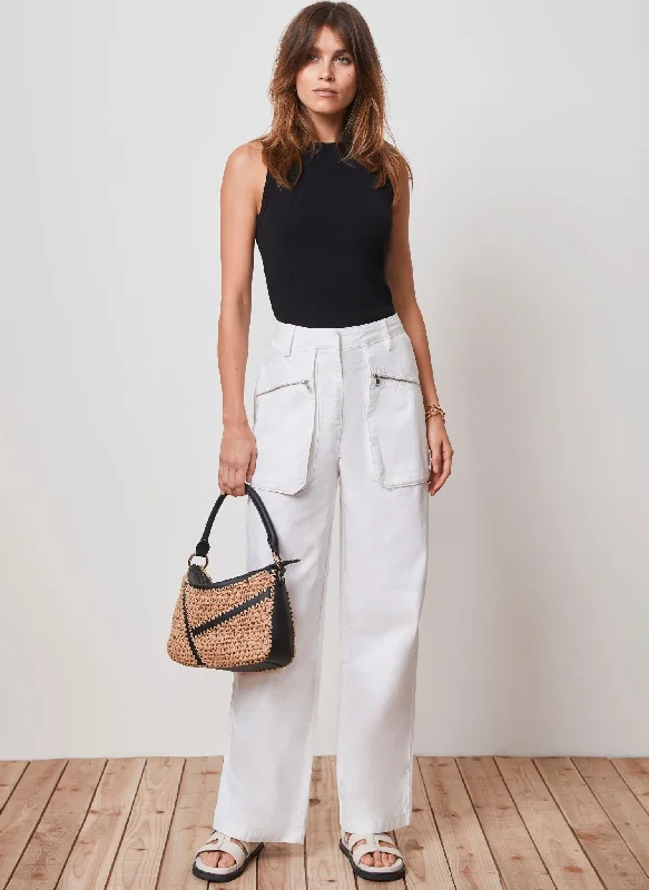 white-cotton-cargo-trousers