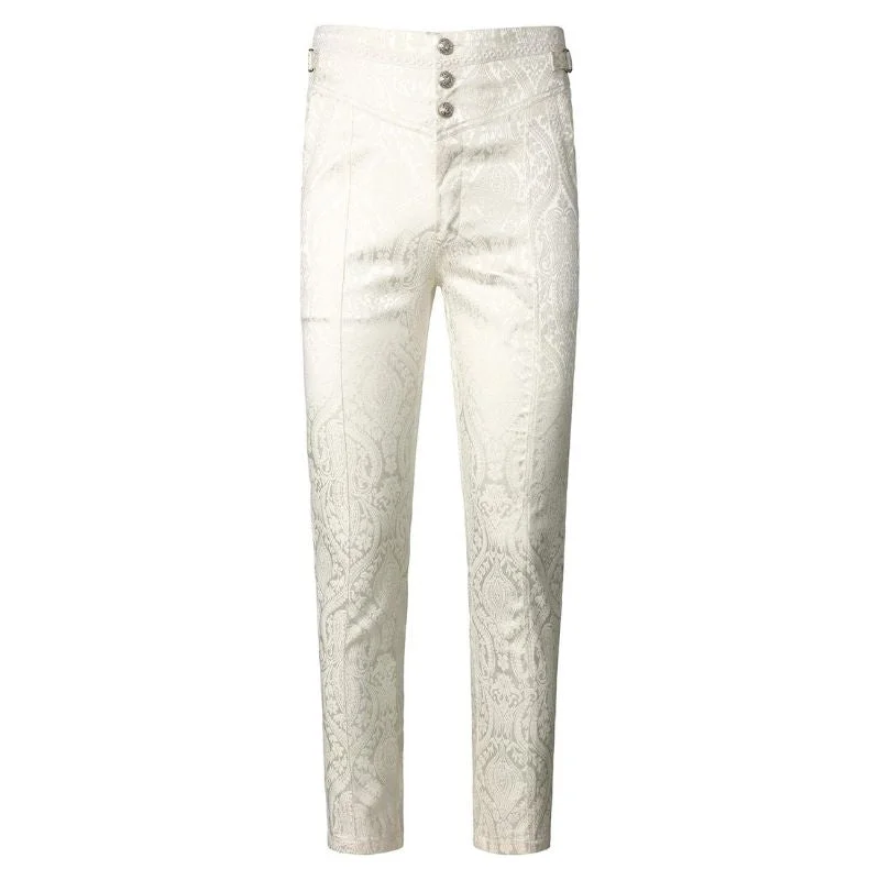 White Steampunk pants