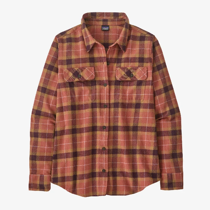 Women's Long-Sleeved Organic Cotton Midweight Fjord Flannel Shirt